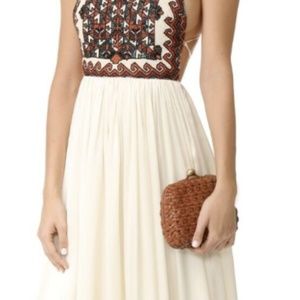 NEW $798 Mara Hoffman Beaded Silk Maxi Dress Gown